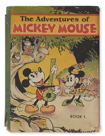(CHILDRENS LITERATURE.) DISNEY STUDIOS, WALT. The Adventures of Mickey Mouse. Book I.
